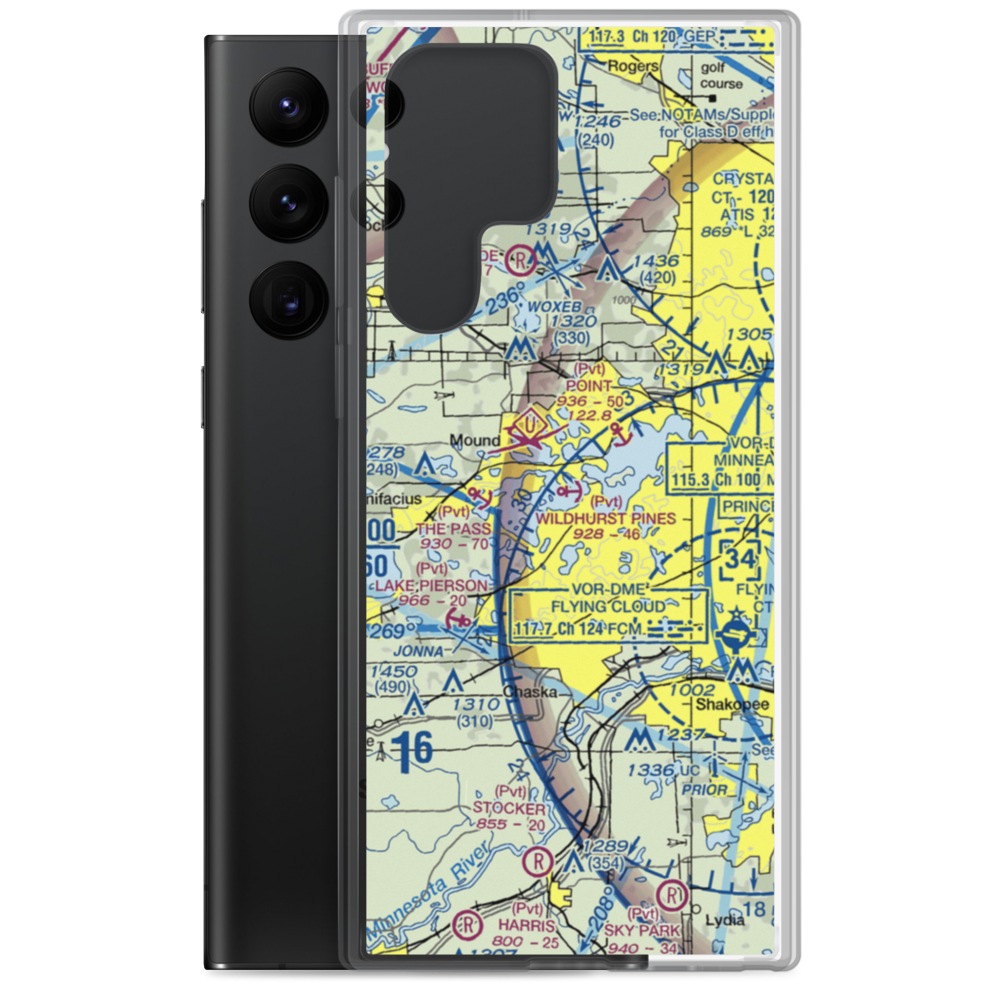 Wildhurst Pines Seaplane Base (1MN4) VFR Sectional Samsung Case Samsung Galaxy S22 Ultra model shown