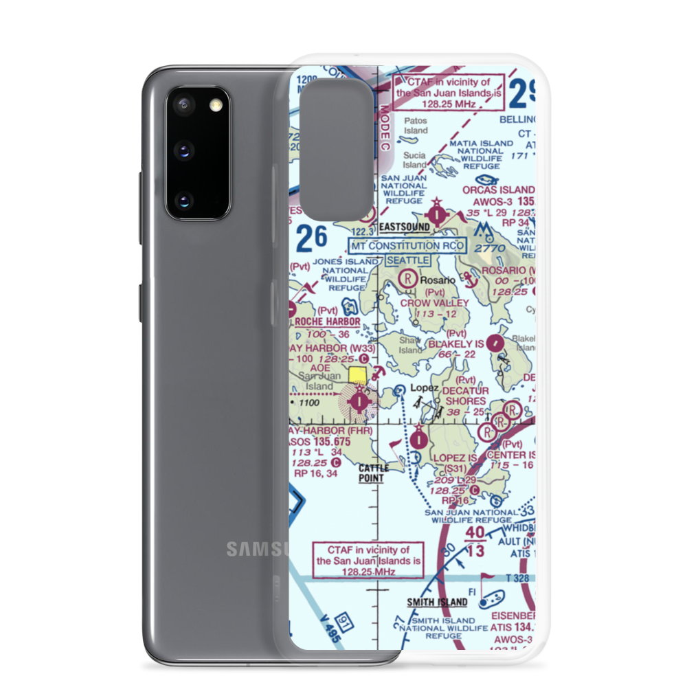 Wilding Farm Airport (6WA5) VFR Sectional Samsung Case Samsung Galaxy S20 model shown