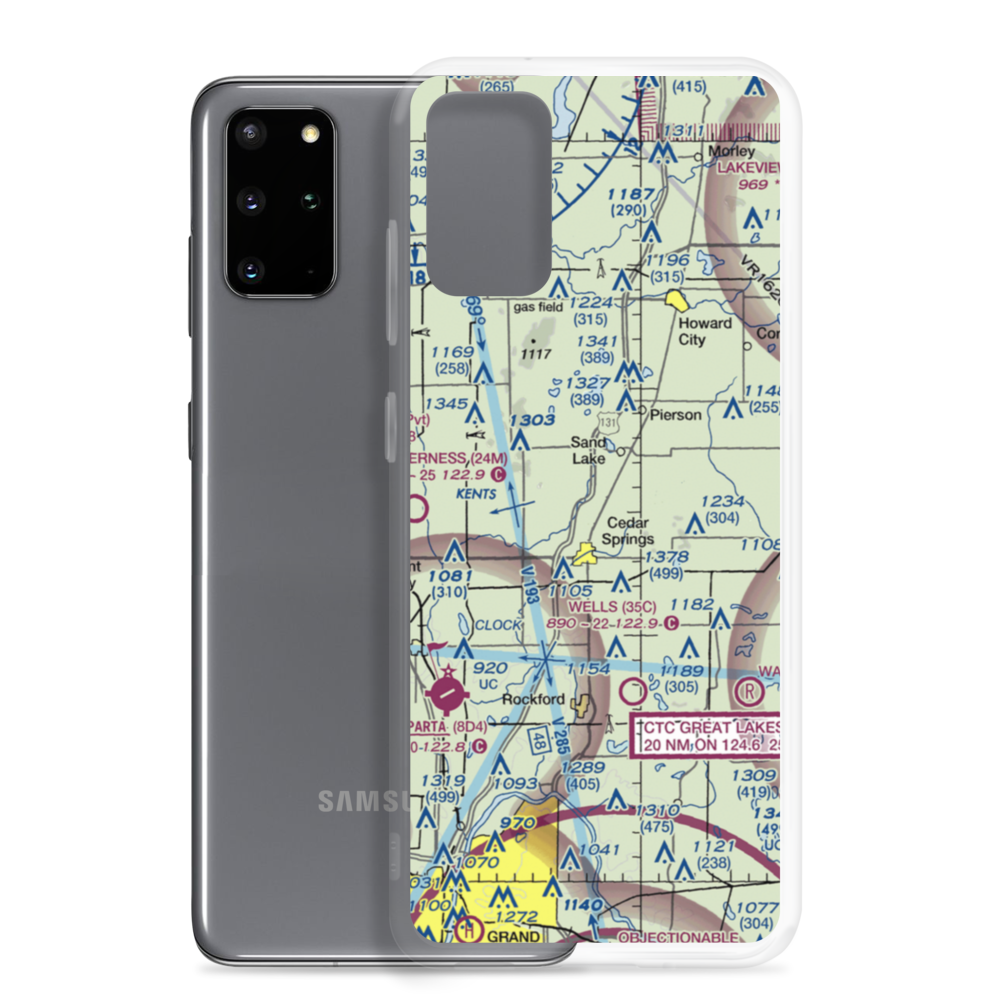 Wilds Field (5MI1) VFR Sectional Samsung Case Samsung Galaxy S20 Plus model shown