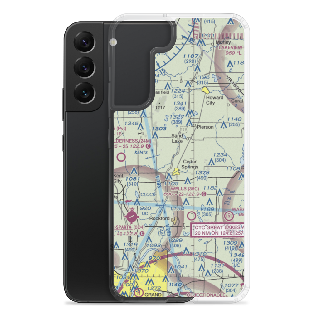 Wilds Field (5MI1) VFR Sectional Samsung Case Samsung Galaxy S22 Plus model shown