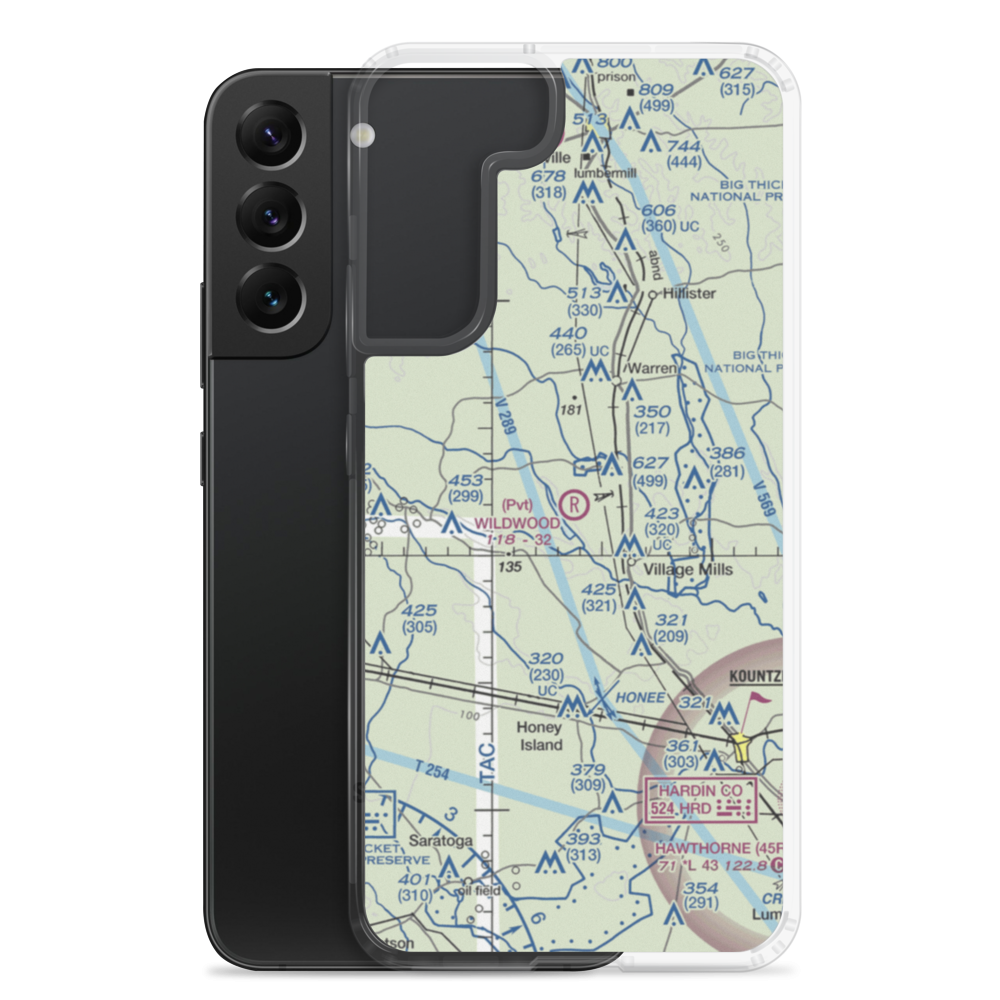 Wildwood Airport (XA91) VFR Sectional Samsung Case Samsung Galaxy S22 Plus model shown