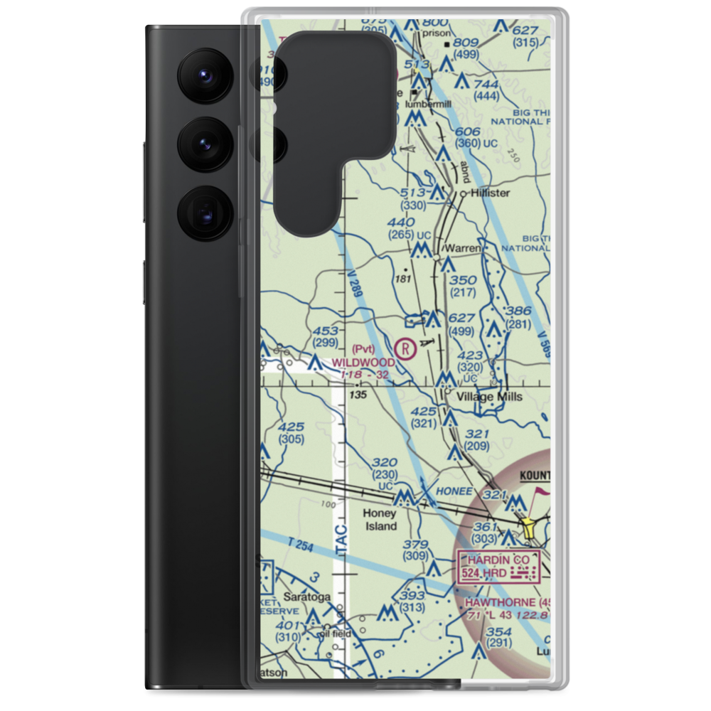 Wildwood Airport (XA91) VFR Sectional Samsung Case Samsung Galaxy S22 Ultra model shown