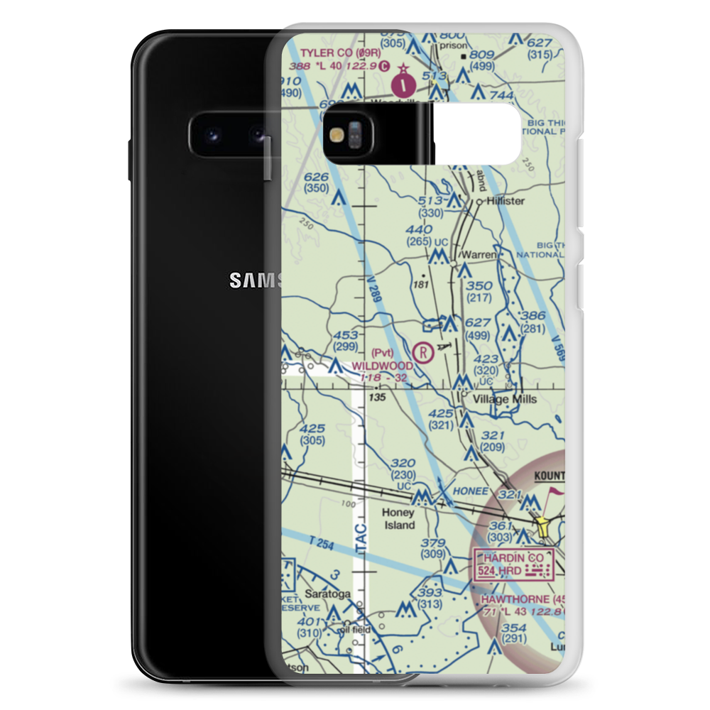 Wildwood Airport (XA91) VFR Sectional Samsung Case Samsung Galaxy S10+ model shown