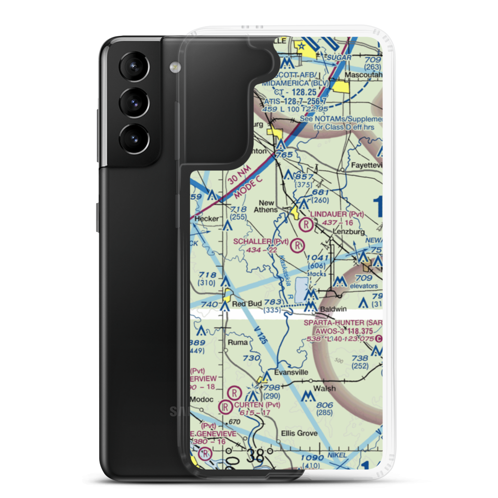 Wildy Field (6LL4) VFR Sectional Samsung Case Samsung Galaxy S21 Plus model shown