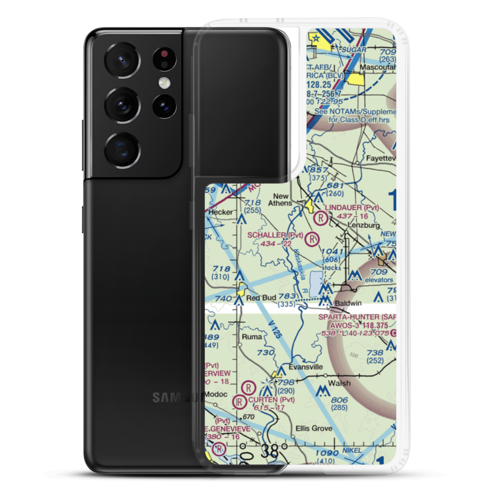 Wildy Field (6LL4) VFR Sectional Samsung Case Samsung Galaxy S21 Ultra model shown