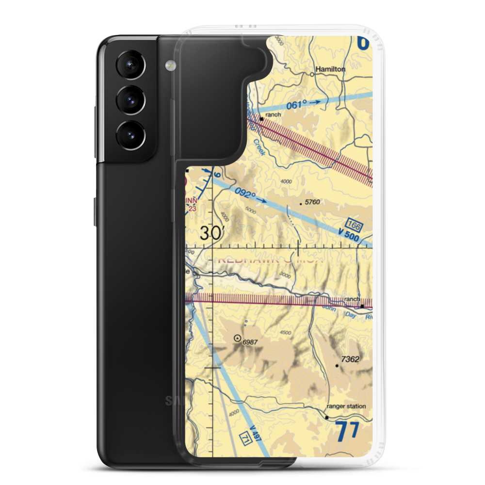Wiley Creek Airport (OR13) VFR Sectional Samsung Case Samsung Galaxy S21 Plus model shown