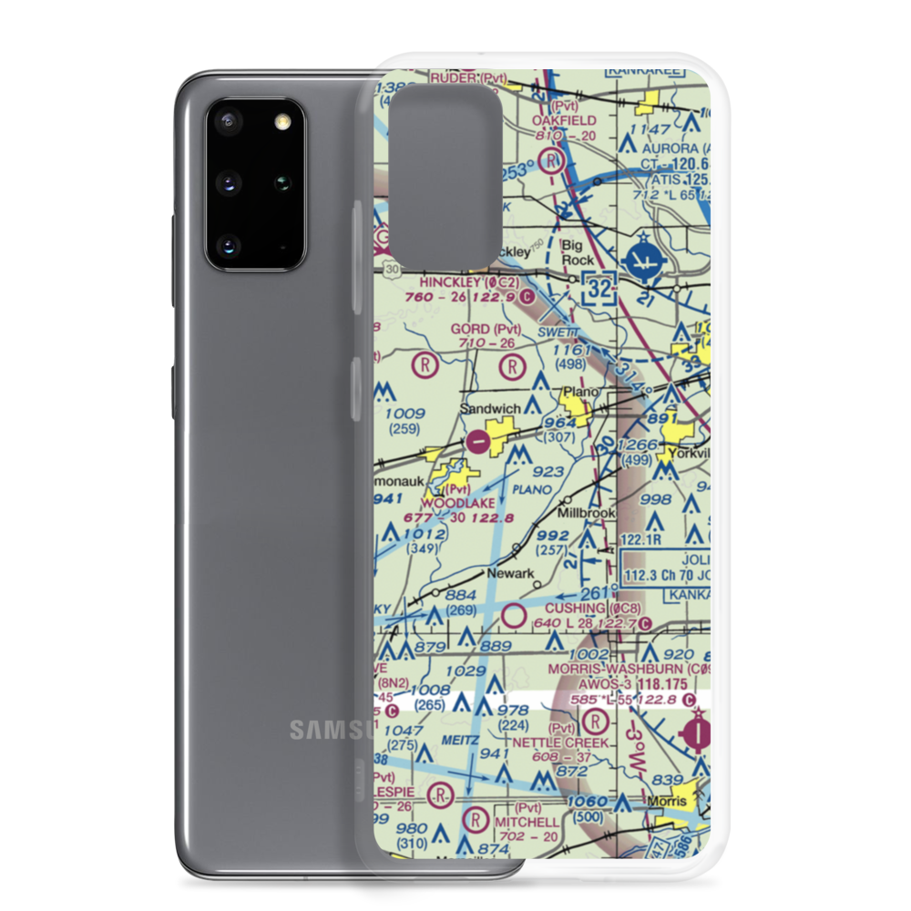 Wiley Updike Airport (72IS) VFR Sectional Samsung Case Samsung Galaxy S20 Plus model shown