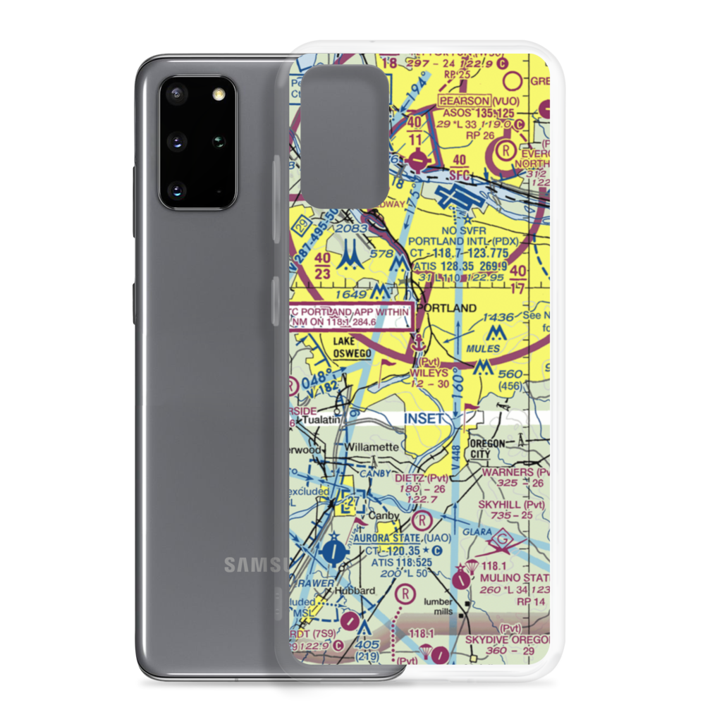 Wiley's Seaplane Base (2OG3) VFR Sectional Samsung Case Samsung Galaxy S20 Plus model shown