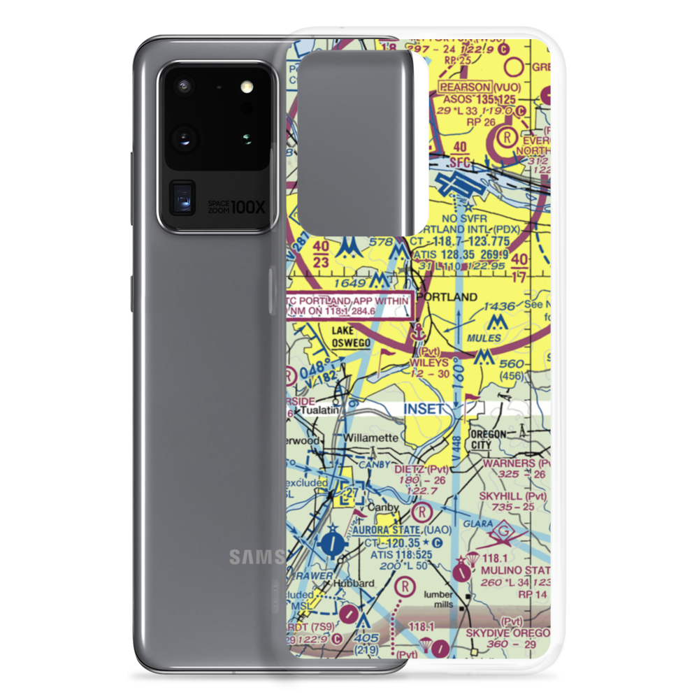 Wiley's Seaplane Base (2OG3) VFR Sectional Samsung Case Samsung Galaxy S20 Ultra model shown