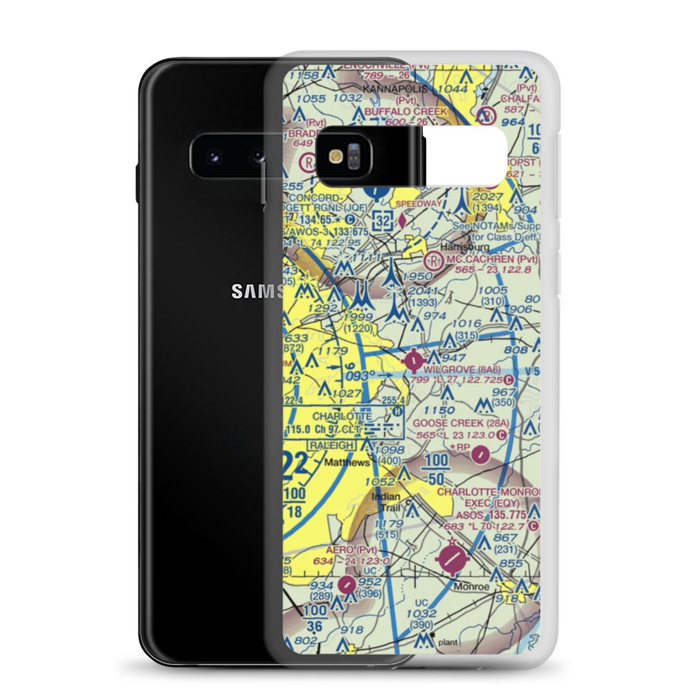 Wilgrove Air Park (8A6) VFR Sectional Samsung Case Samsung Galaxy S10 model shown