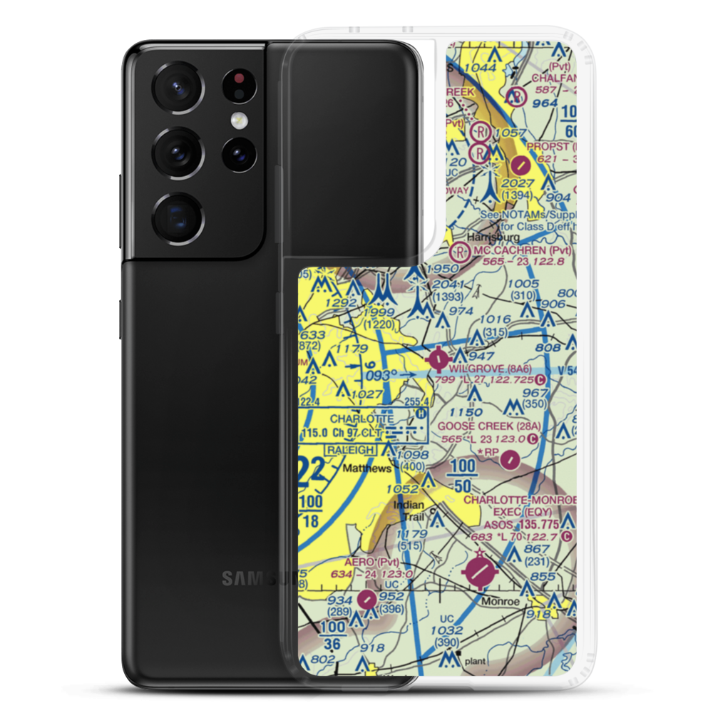 Wilgrove Air Park (8A6) VFR Sectional Samsung Case Samsung Galaxy S21 Ultra model shown