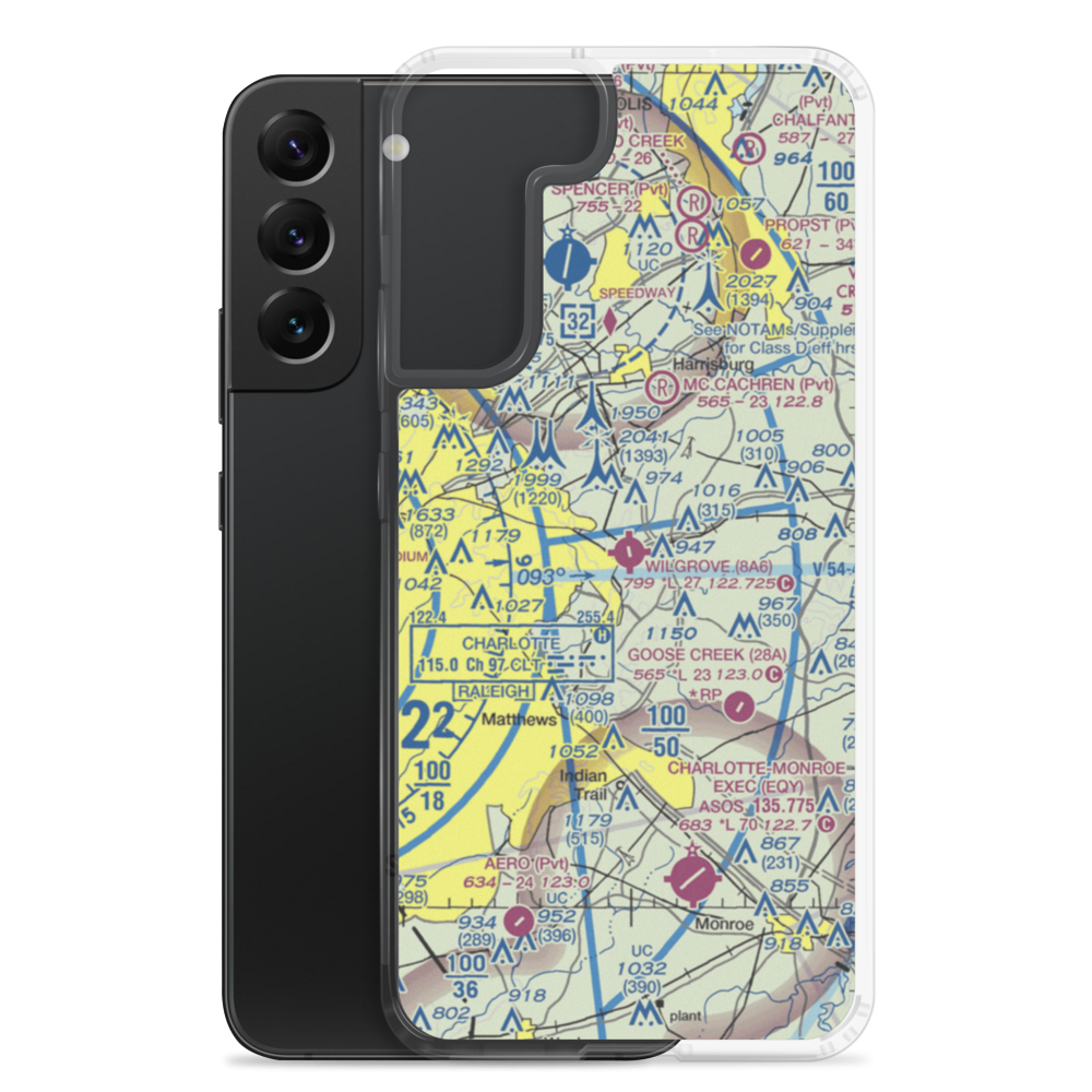 Wilgrove Air Park (8A6) VFR Sectional Samsung Case Samsung Galaxy S22 Plus model shown