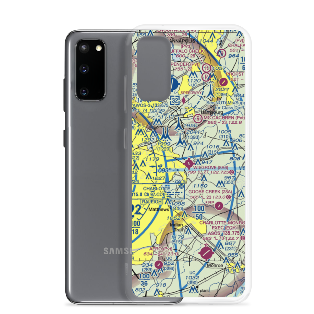 Wilgrove Air Park (8A6) VFR Sectional Samsung Case Samsung Galaxy S20 model shown