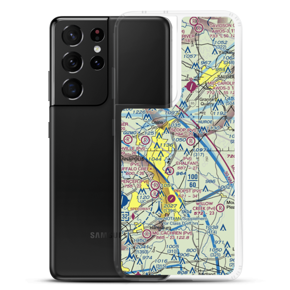 Wilhelm Airport (6NC2) VFR Sectional Samsung Case Samsung Galaxy S21 Ultra model shown