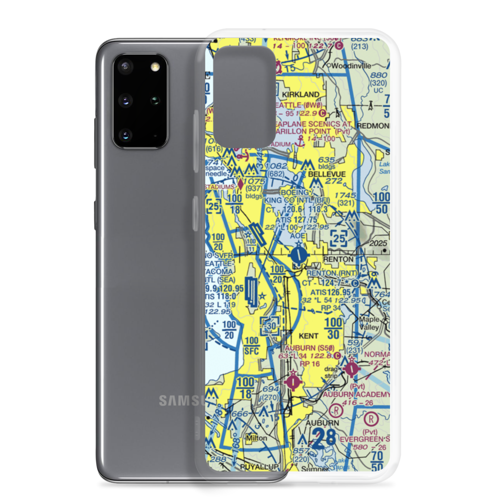 Will Rogers Wiley Post Memorial Seaplane Base (W36) VFR Sectional Samsung Case Samsung Galaxy S20 Plus model shown