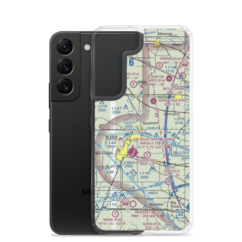 Willadae Farms Airport (4LL7) VFR Sectional Samsung Case Samsung Galaxy S22 model shown