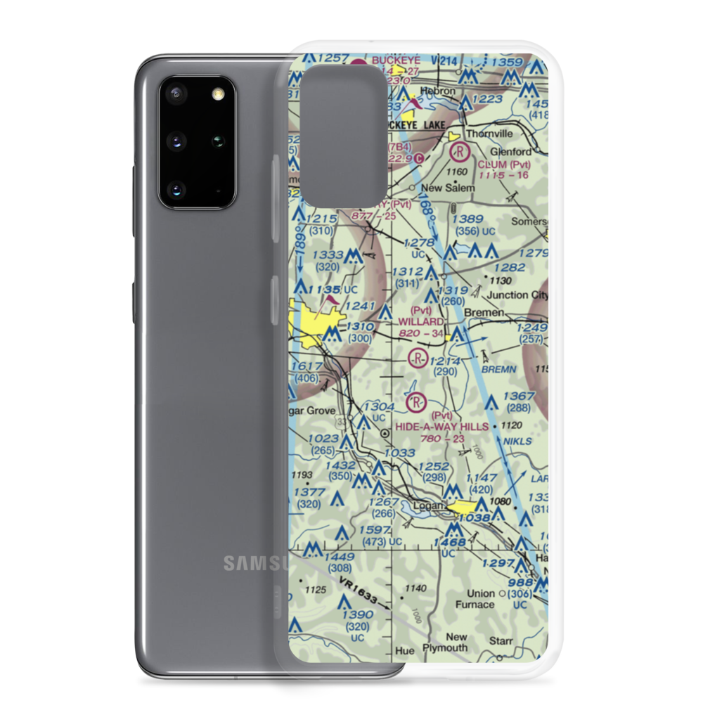 Willard Field (62OH) VFR Sectional Samsung Case Samsung Galaxy S20 Plus model shown