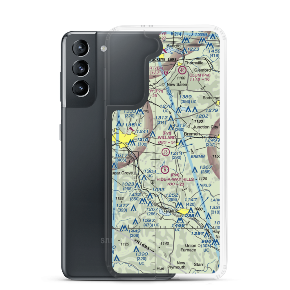 Willard Field (62OH) VFR Sectional Samsung Case Samsung Galaxy S21 model shown
