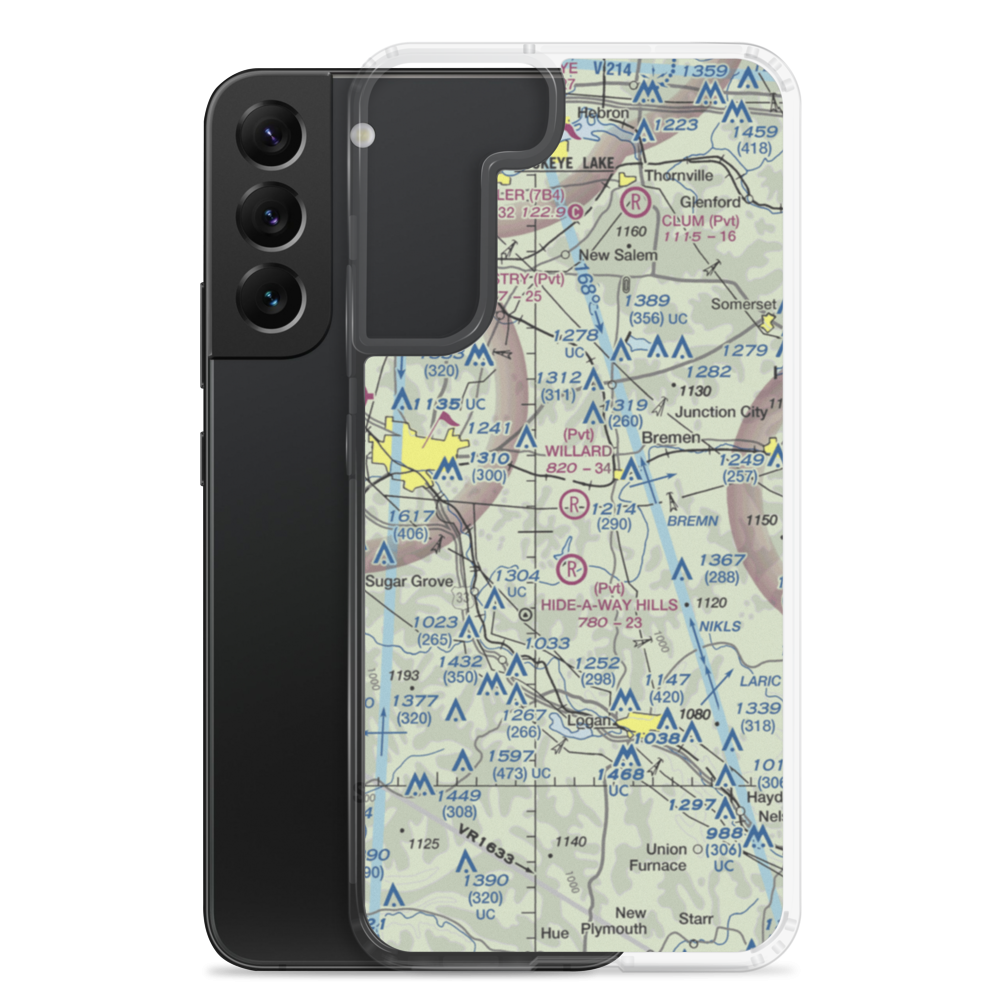 Willard Field (62OH) VFR Sectional Samsung Case Samsung Galaxy S22 Plus model shown