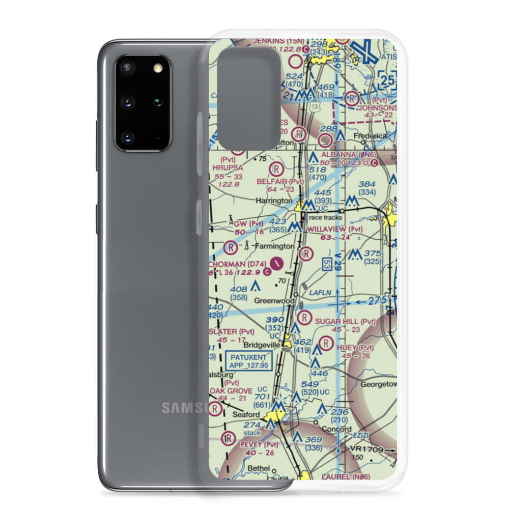 Willaview Airport (2DE2) VFR Sectional Samsung Case Samsung Galaxy S20 Plus model shown