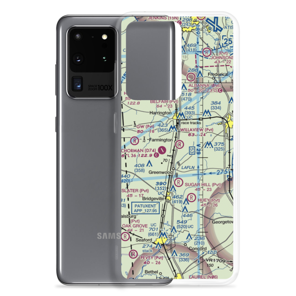 Willaview Airport (2DE2) VFR Sectional Samsung Case Samsung Galaxy S20 Ultra model shown