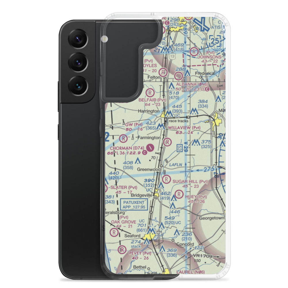 Willaview Airport (2DE2) VFR Sectional Samsung Case Samsung Galaxy S22 Plus model shown
