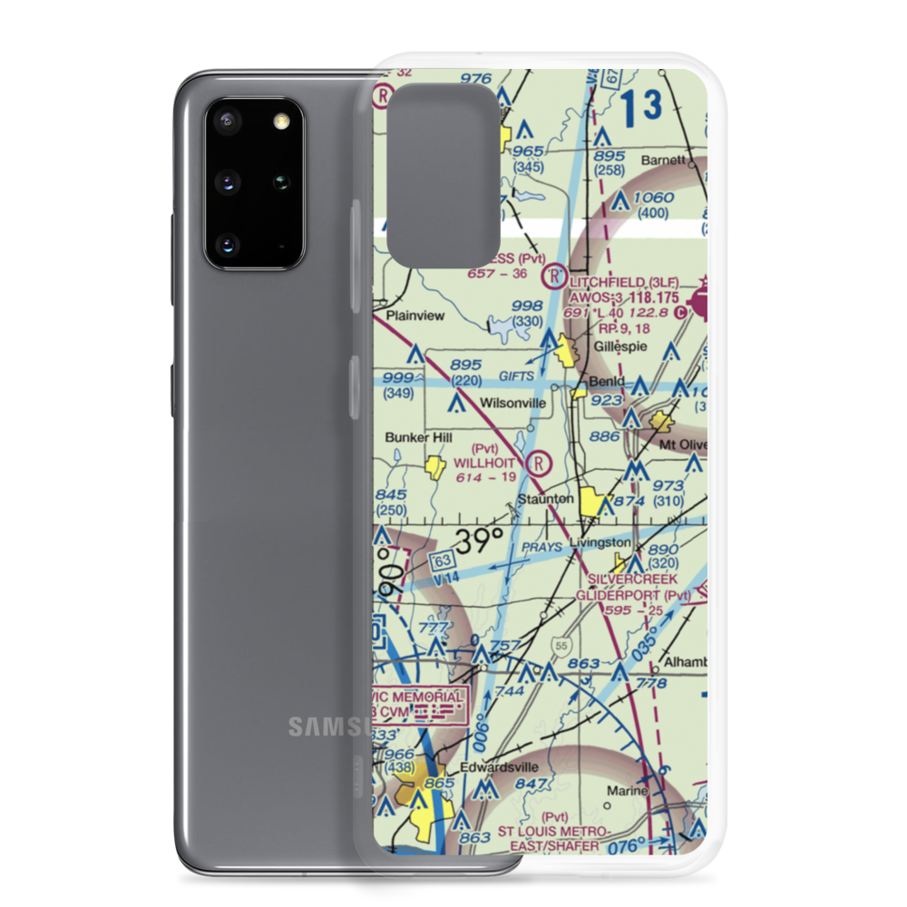 Willhoit Airport (IS33) VFR Sectional Samsung Case Samsung Galaxy S20 Plus model shown
