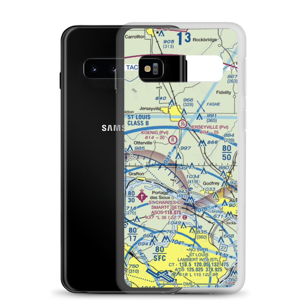 William E. Koenig Airport (01IS) VFR Sectional Samsung Case Samsung Galaxy S10 model shown