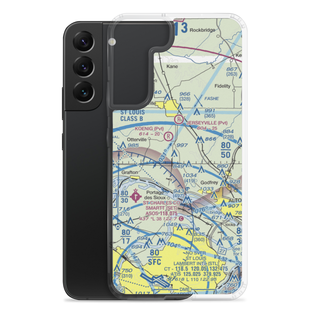 William E. Koenig Airport (01IS) VFR Sectional Samsung Case Samsung Galaxy S22 Plus model shown