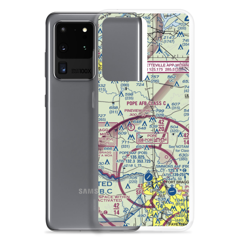 William Irving Lewis Airport (09NC) VFR Sectional Samsung Case Samsung Galaxy S20 Ultra model shown