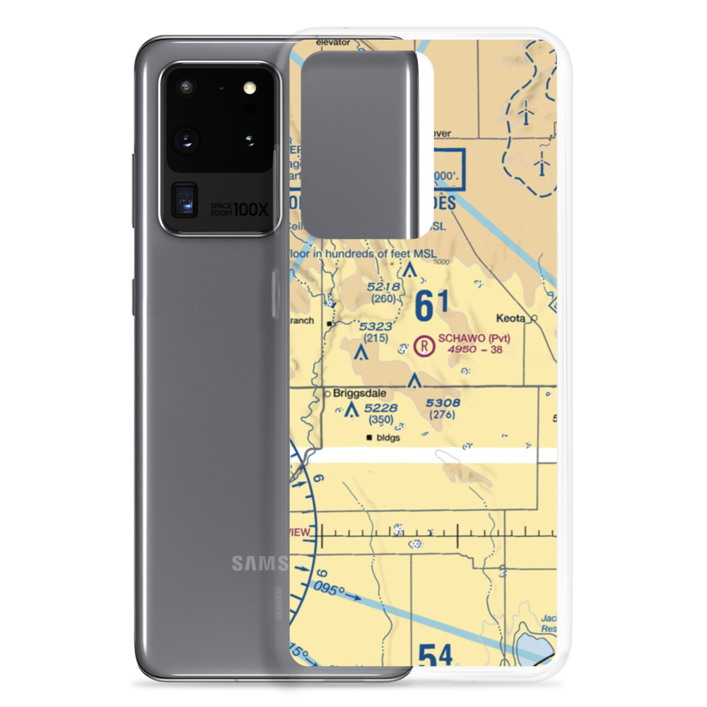 William Leon Schawo Airport (8CO2) VFR Sectional Samsung Case Samsung Galaxy S20 Ultra model shown