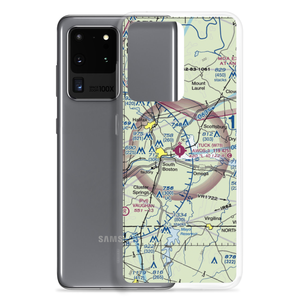 William M Tuck Airport (W78) VFR Sectional Samsung Case Samsung Galaxy S20 Ultra model shown