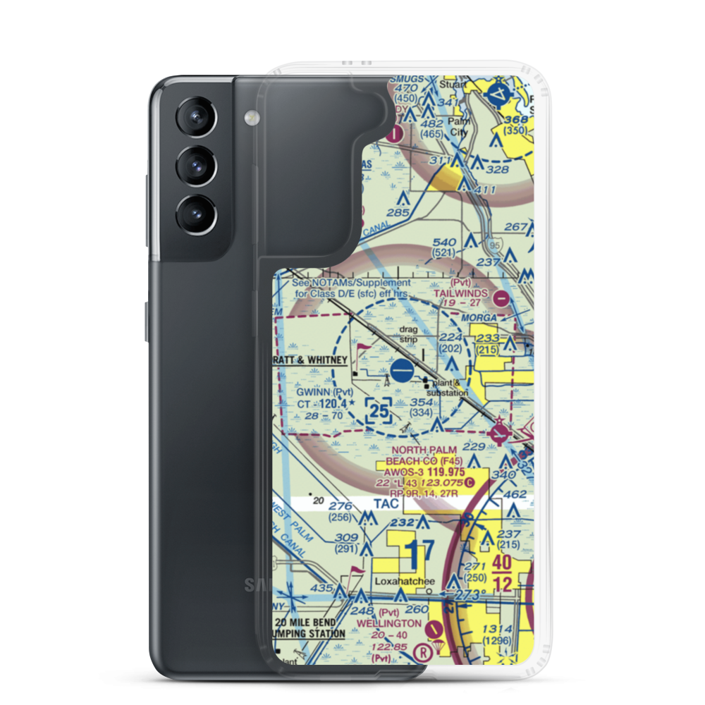 William P Gwinn Airport (06FA) VFR Sectional Samsung Case Samsung Galaxy S21 model shown