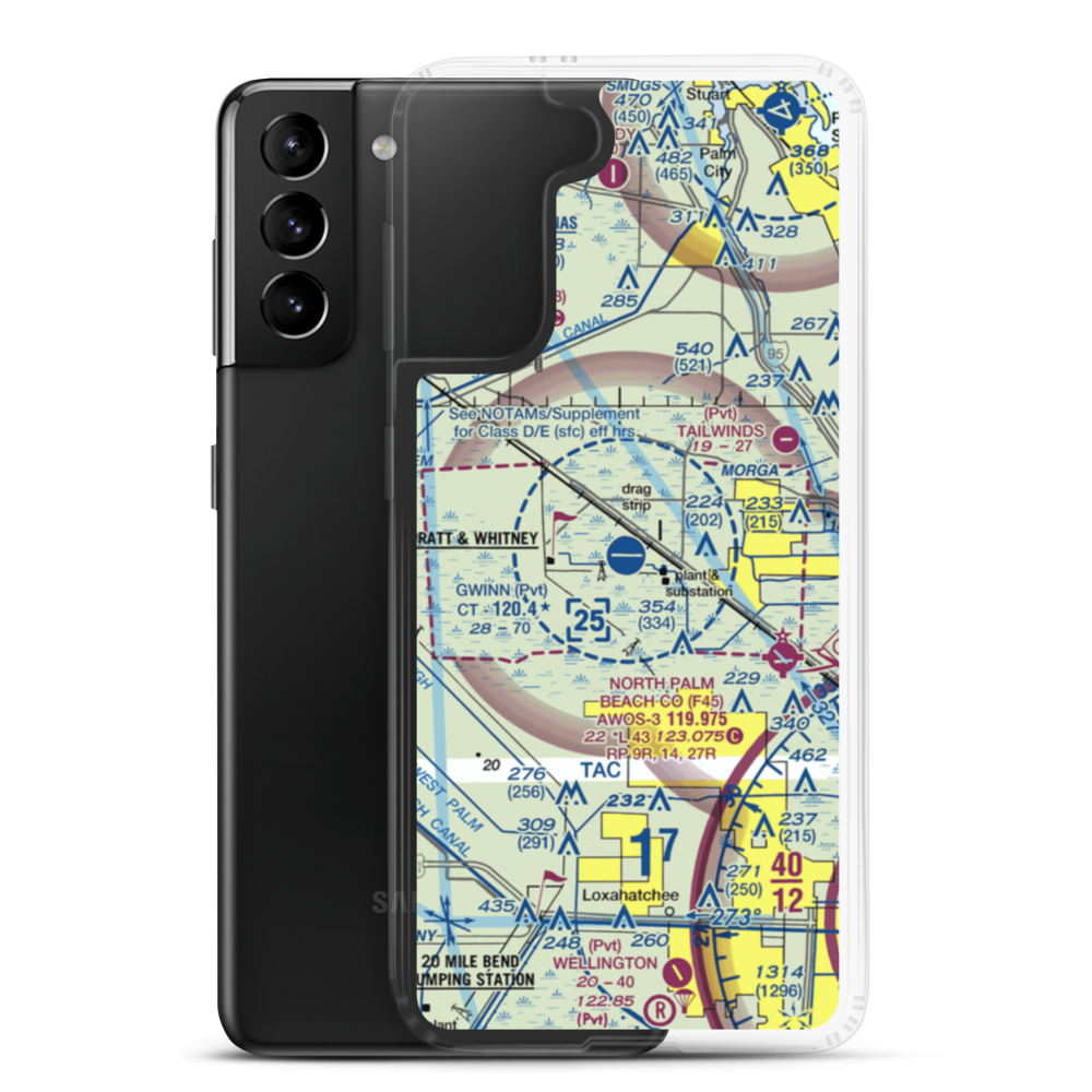 William P Gwinn Airport (06FA) VFR Sectional Samsung Case Samsung Galaxy S21 Plus model shown