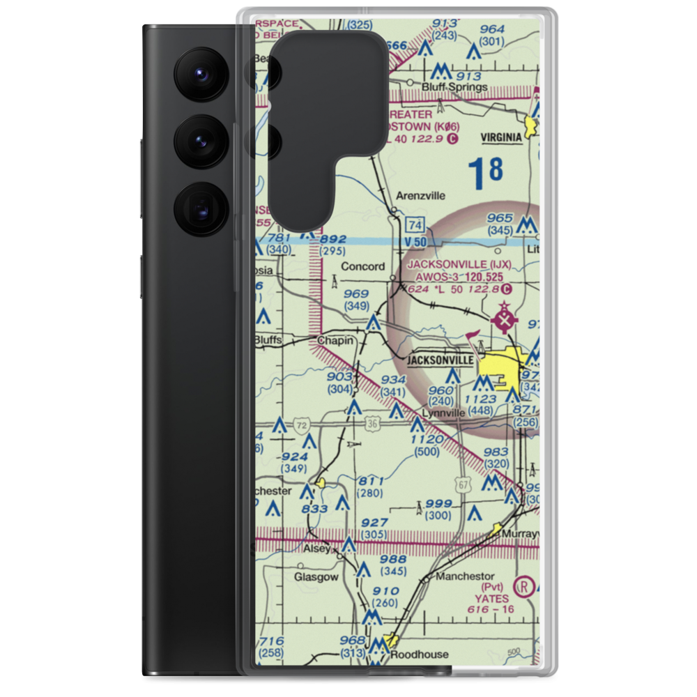 Williams Airpark (30LL) VFR Sectional Samsung Case Samsung Galaxy S22 Ultra model shown