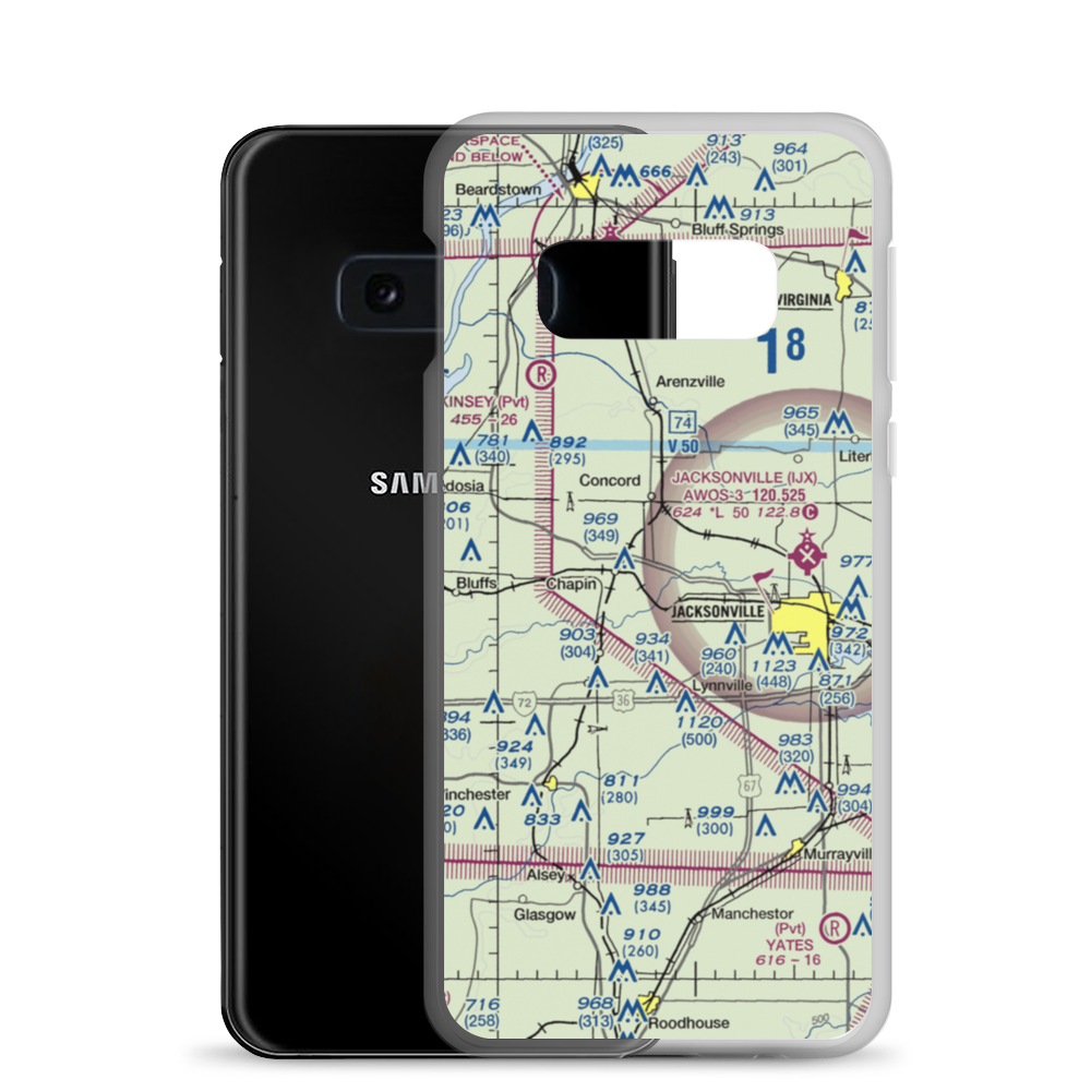 Williams Airpark (30LL) VFR Sectional Samsung Case Samsung Galaxy S10e model shown