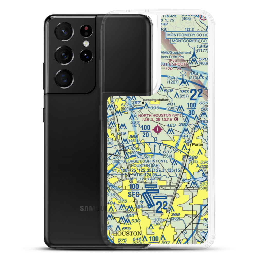 Williams Airport (9X1) VFR Sectional Samsung Case Samsung Galaxy S21 Ultra model shown