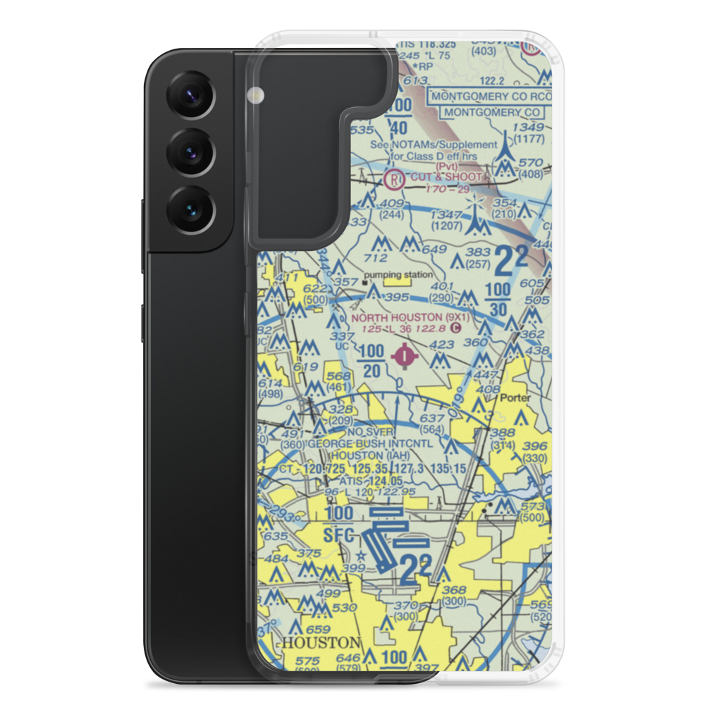 Williams Airport (9X1) VFR Sectional Samsung Case Samsung Galaxy S22 Plus model shown