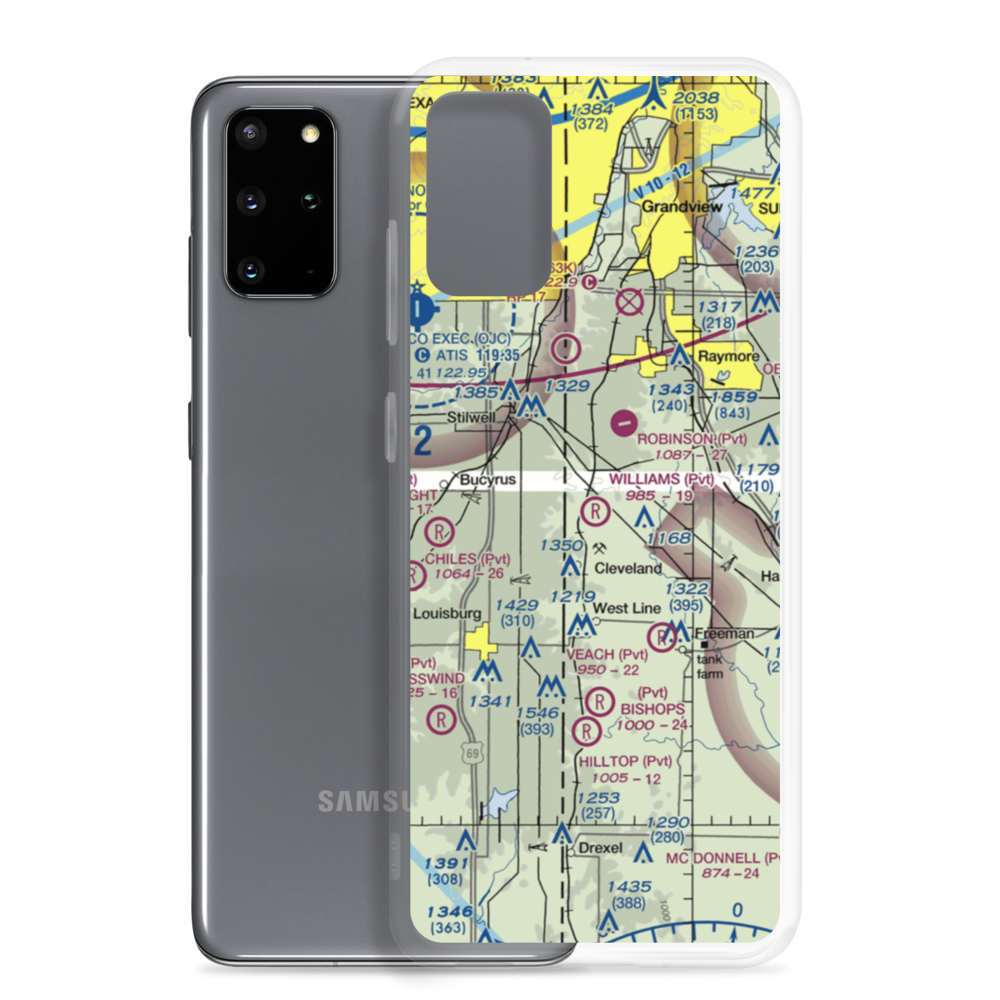 Williams Airport (MO98) VFR Sectional Samsung Case Samsung Galaxy S20 Plus model shown