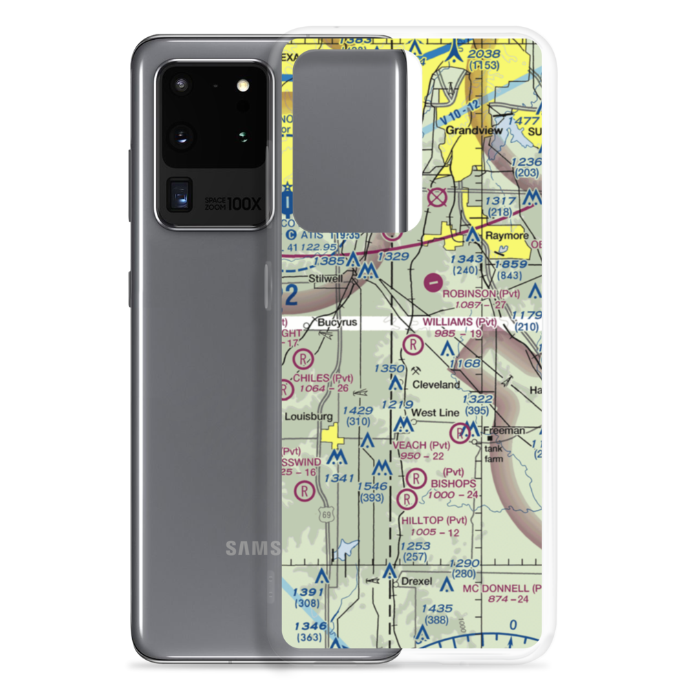 Williams Airport (MO98) VFR Sectional Samsung Case Samsung Galaxy S20 Ultra model shown