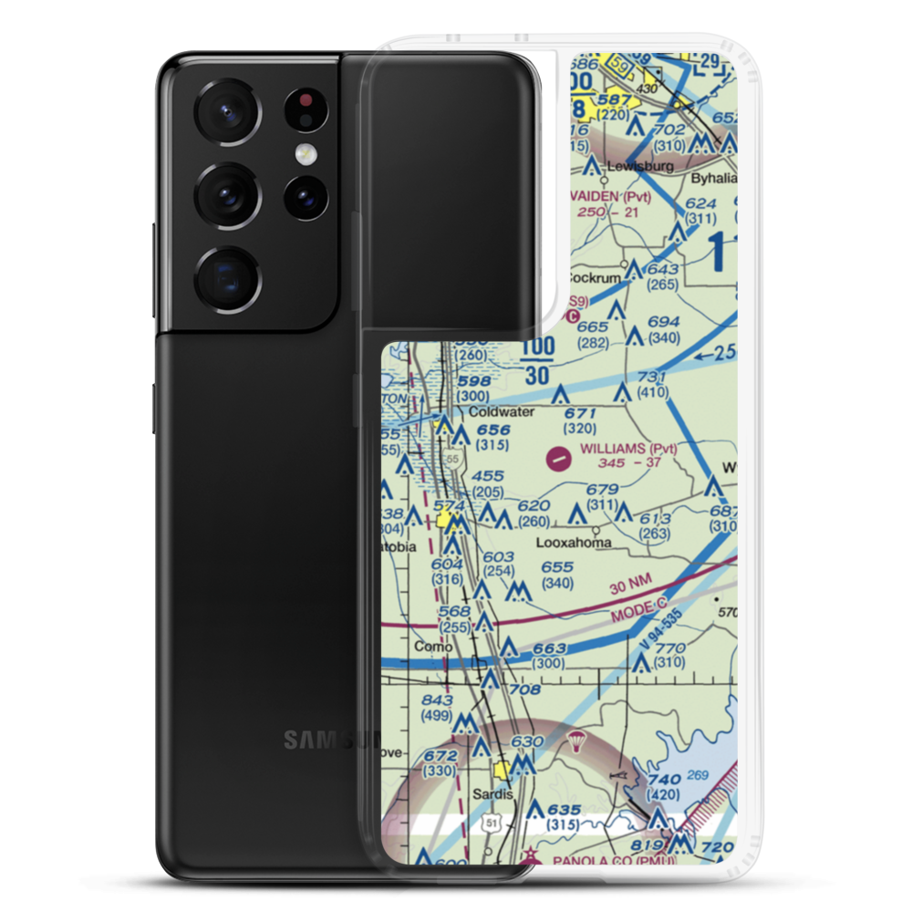 Williams Field (08MS) VFR Sectional Samsung Case Samsung Galaxy S21 Ultra model shown