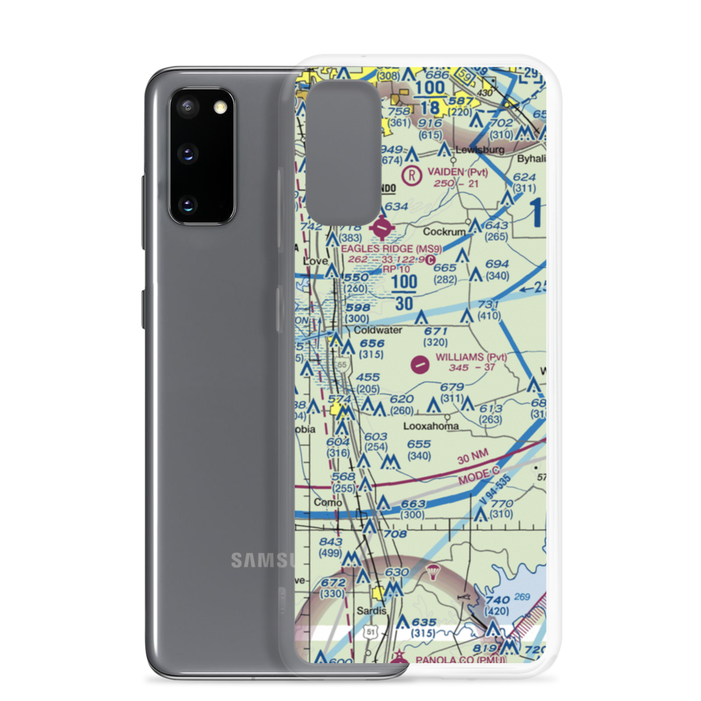 Williams Field (08MS) VFR Sectional Samsung Case Samsung Galaxy S20 model shown