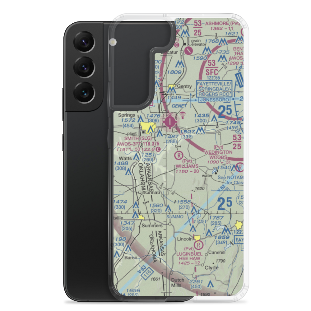 Williams Field (38AR) VFR Sectional Samsung Case Samsung Galaxy S22 Plus model shown