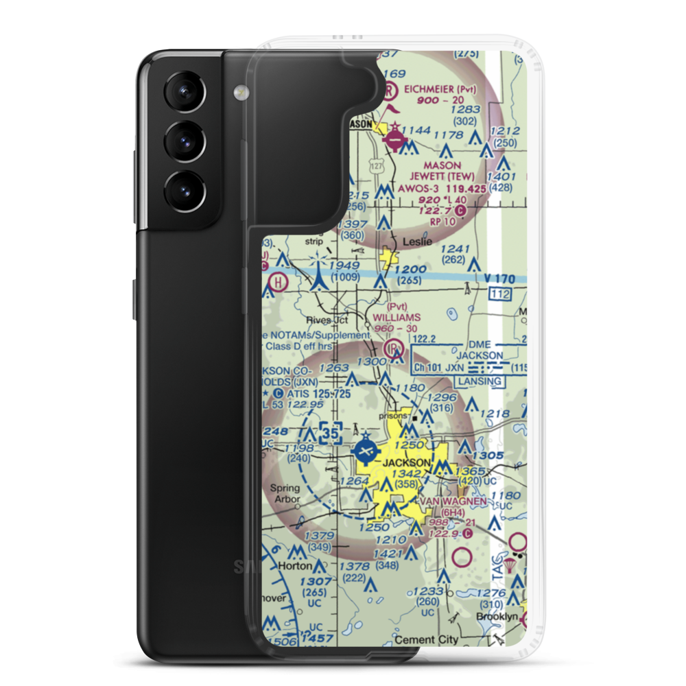 Williams Field (5MI7) VFR Sectional Samsung Case Samsung Galaxy S21 Plus model shown