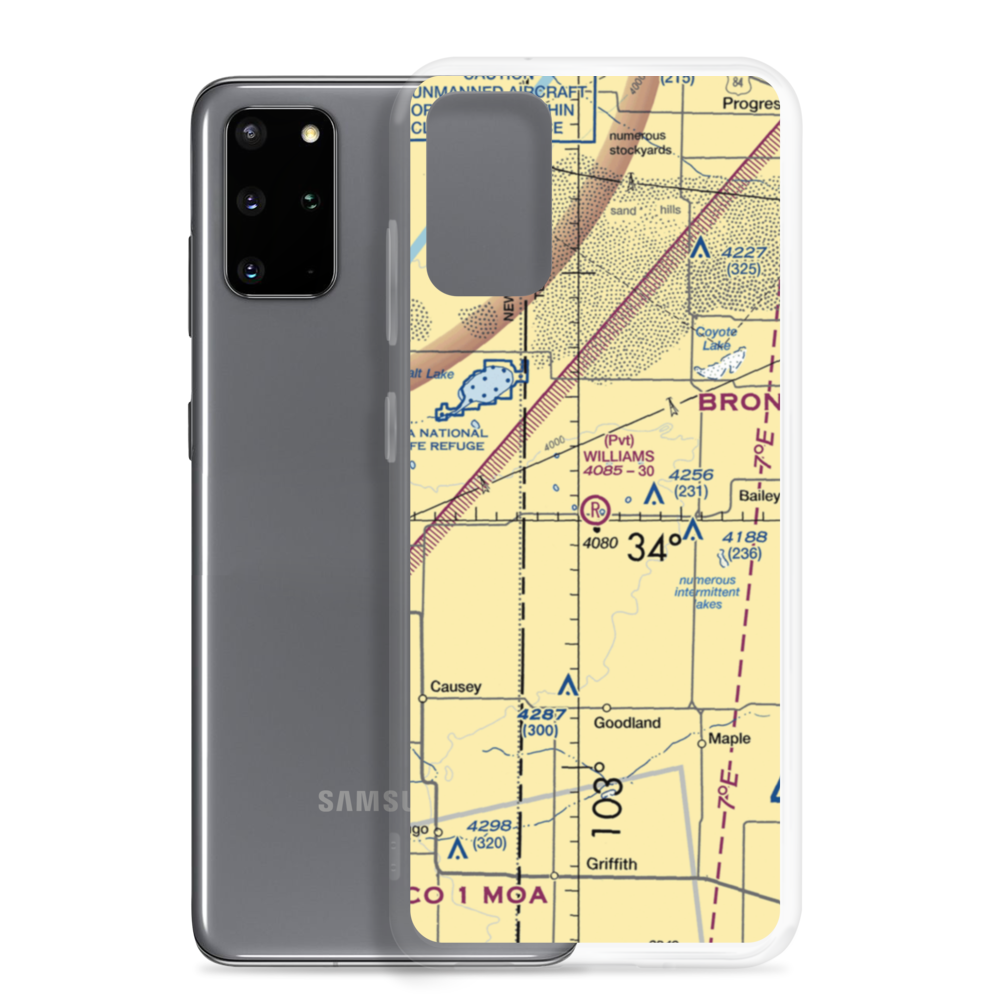 Williams Field (TX99) VFR Sectional Samsung Case Samsung Galaxy S20 Plus model shown
