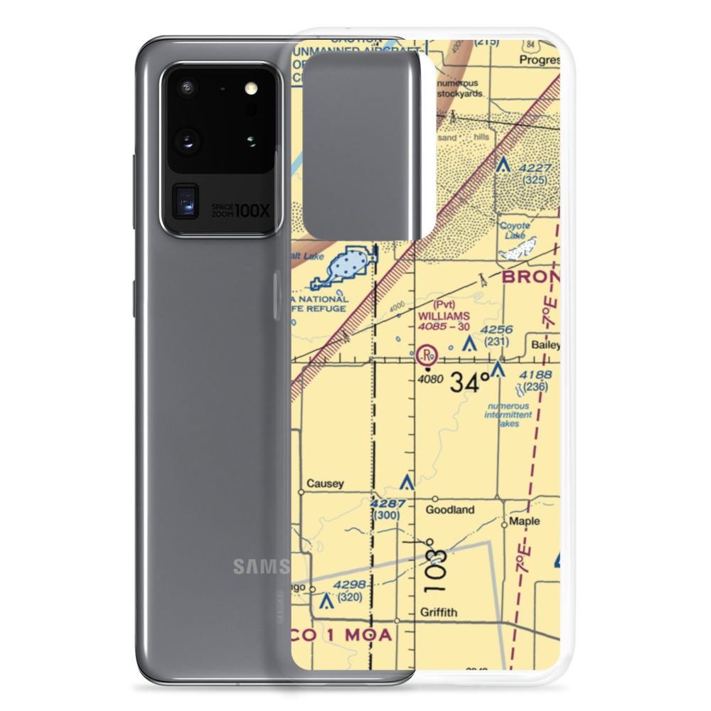 Williams Field (TX99) VFR Sectional Samsung Case Samsung Galaxy S20 Ultra model shown