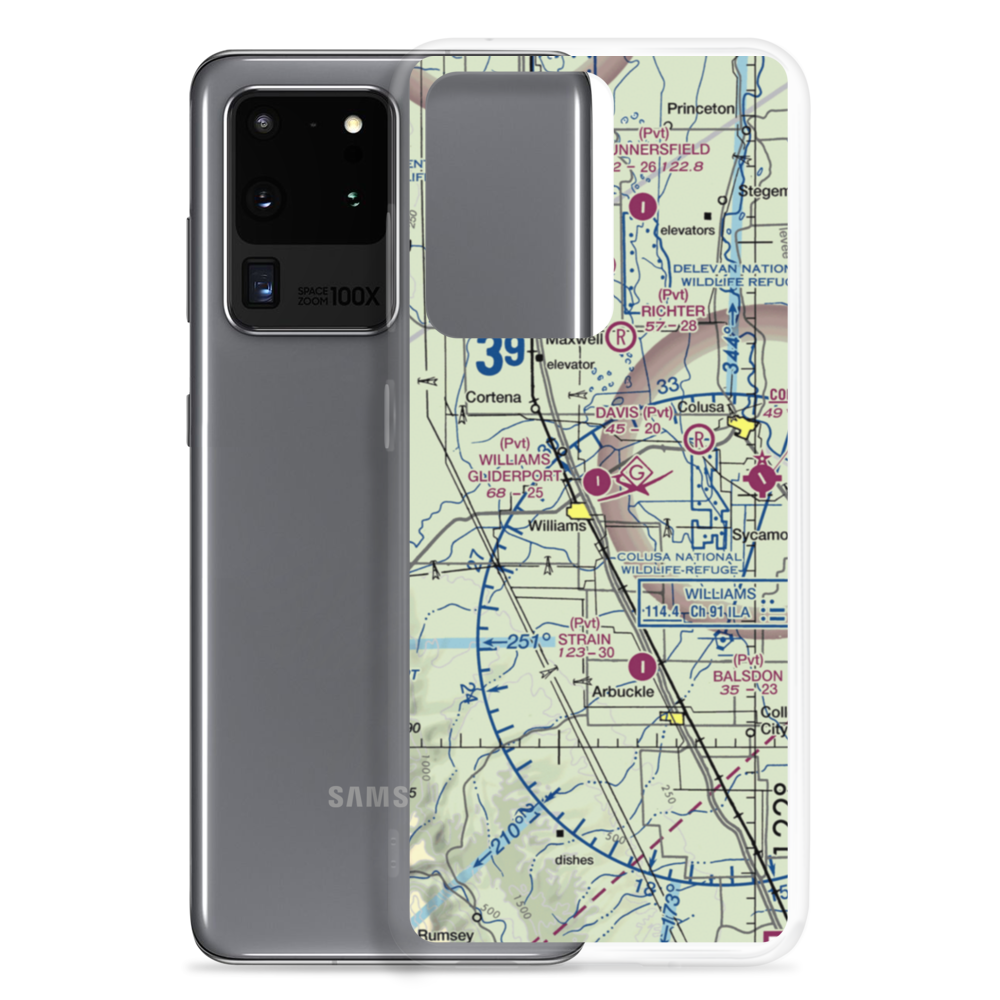 Williams Gliderport (CN12) VFR Sectional Samsung Case Samsung Galaxy S20 Ultra model shown