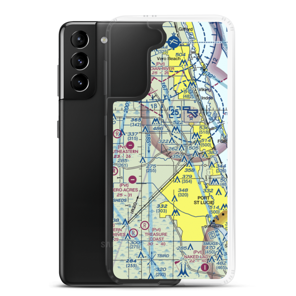 Williams Hawgwild Airport (FL56) VFR Sectional Samsung Case Samsung Galaxy S21 Plus model shown
