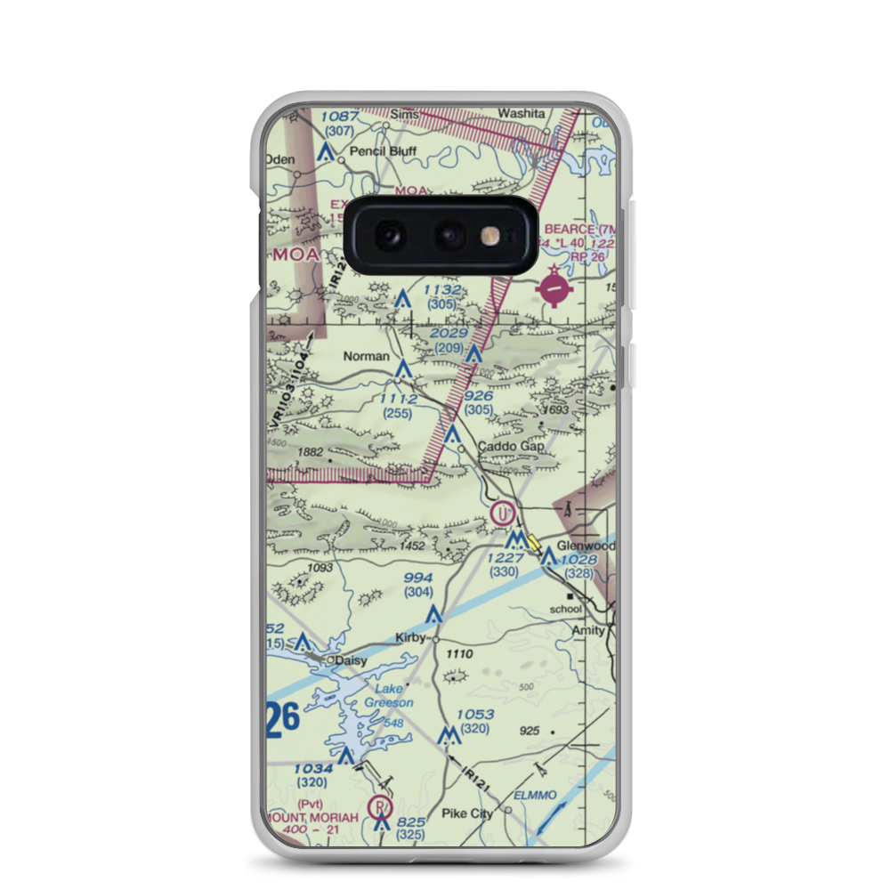Williams Ranch Airport (4AR6) VFR Sectional Samsung Case Samsung Galaxy S10e model shown