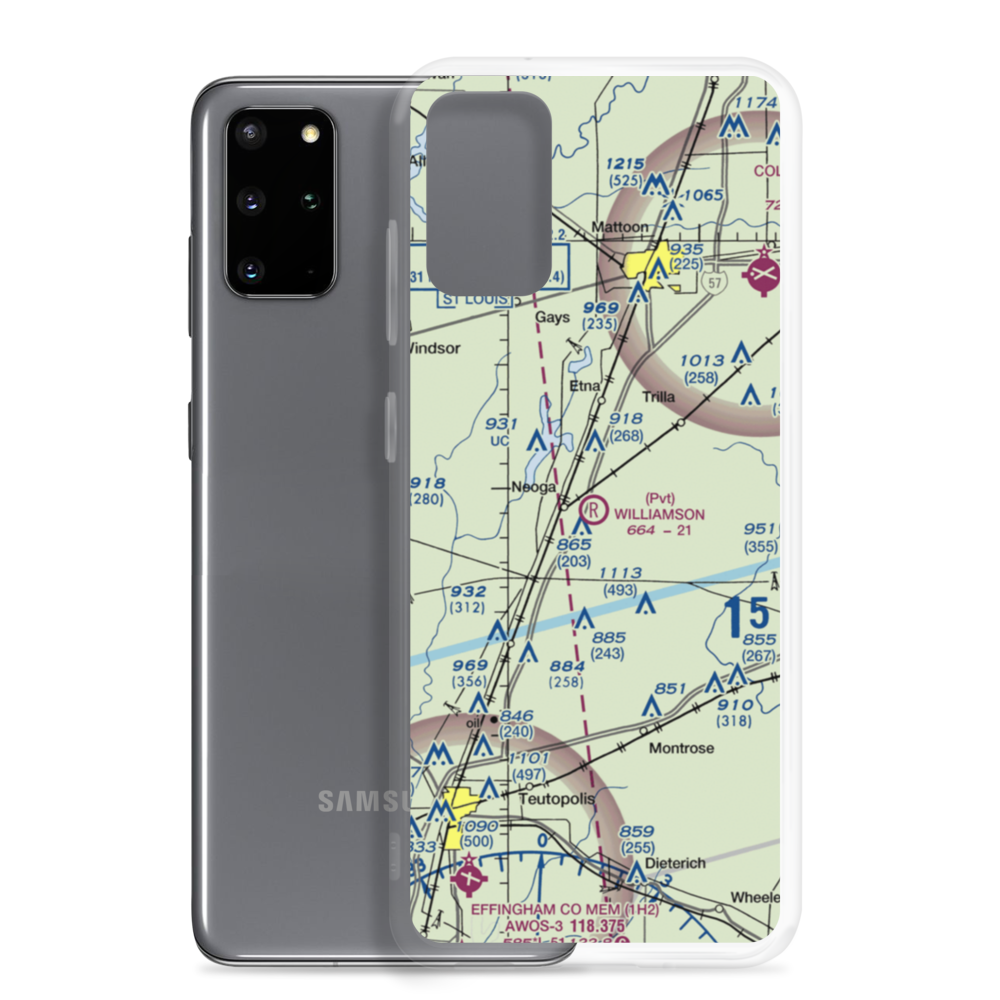 Williamson Airport (6LL0) VFR Sectional Samsung Case Samsung Galaxy S20 Plus model shown